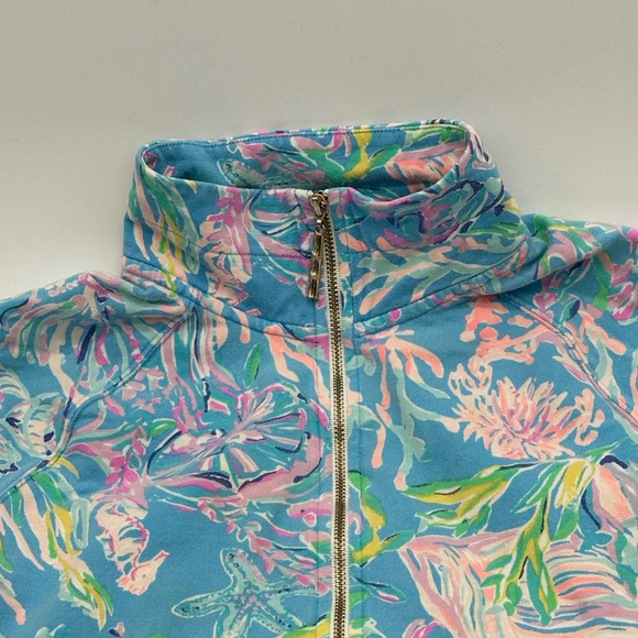 Lilly Pulitzer XS All Together Now SKIPPER POPOVER 1/2 Zip Luxletic Pullover - Picture 3 of 8